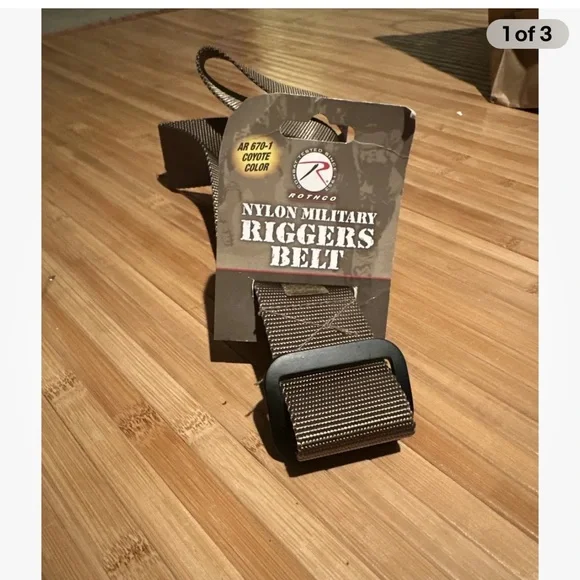 3 NEW Rothco 44599 Coyote Military Riggers Belt - Coyote - 2XL - Picture 2 of 4